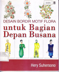 Desain Bordir Motif Flora untuk Bagian Depan Busana